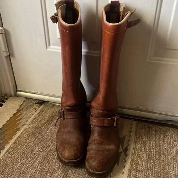 Vintage Browning Tall Engineer Biker Boots US men\ display picture 1